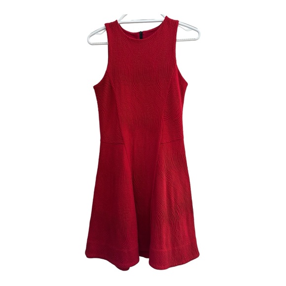Rag & Bone Women's Geneva Textured Sleeveless Holiday Dress Red Size Small - Picture 5 of 12